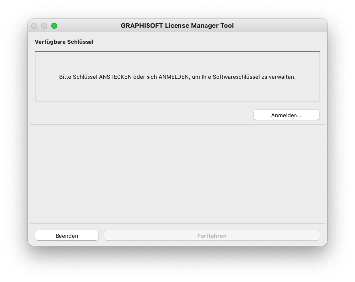 02 screenshot graphisoft license manager tool anmelden