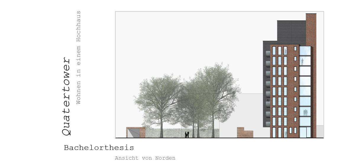 Eine Modellierung eines Gebäudes mit Bäumen und Bäumen mit ARCHICAD.