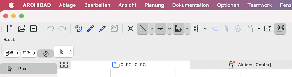 archciad werkzeugleiste 2