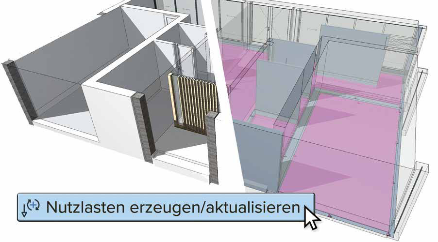 Nutzlasten erzeugen / aktualisieren Screenshot in Archicad 26