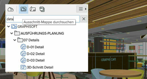 archicad 26 navigator suche