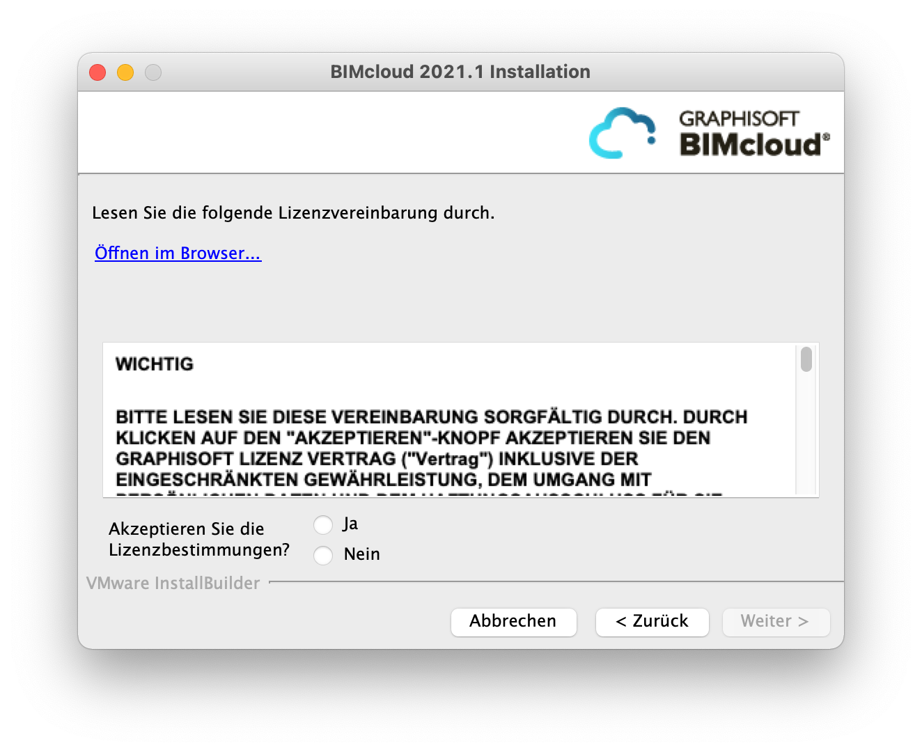 bimcloud installieren schrit fuer schritt anleitung bildschirmfoto 05