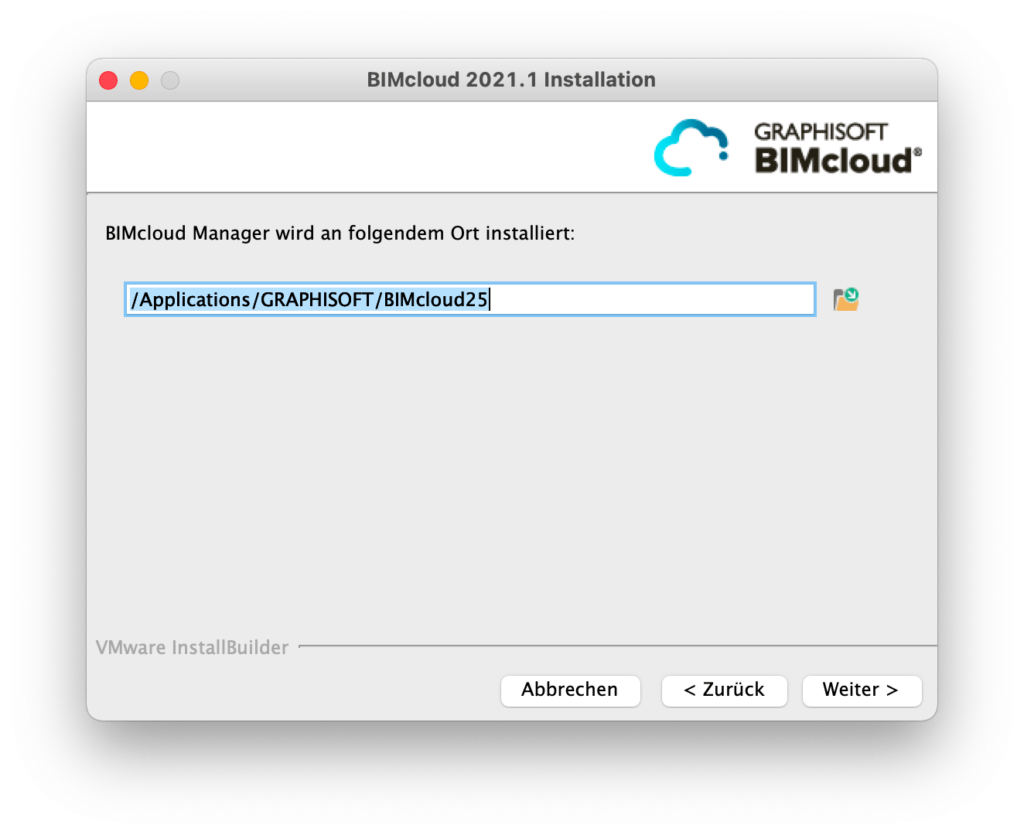 bimcloud installieren schrit fuer schritt anleitung bildschirmfoto 19