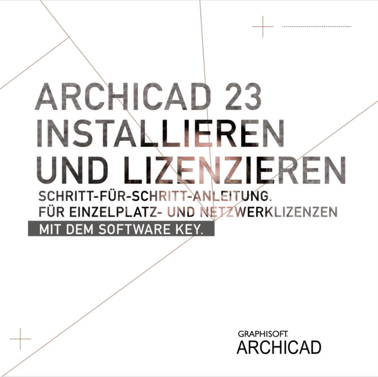 Installationsbroschuere–fuer Archicad–23 Mit–dem Software Key