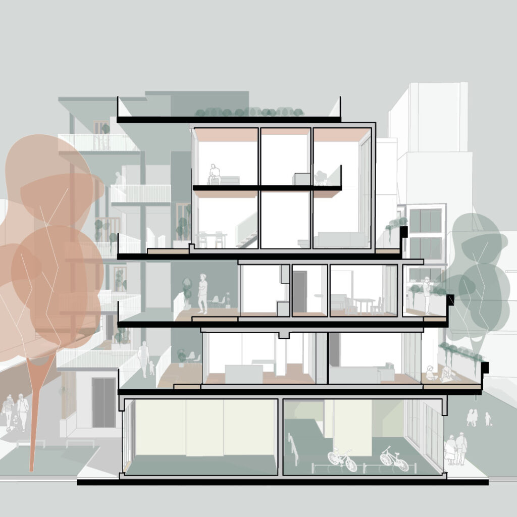 ein mit archicad erstelltes modelldiagramm eines hauses.