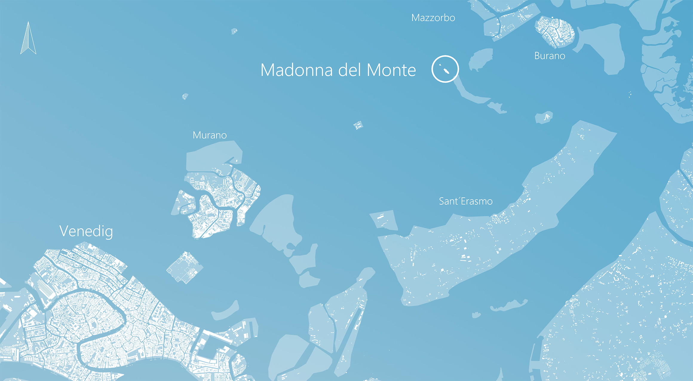 eine mit archicad erstellte karte, die den standort von madonna del mare zeigt.