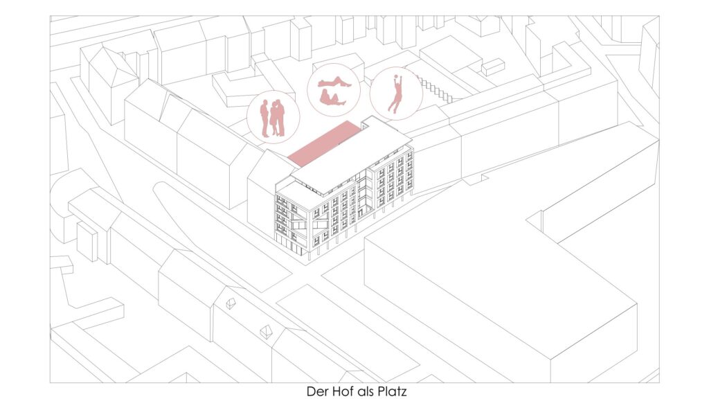 ein archicad modell, das den standort eines gebäudes darstellt.