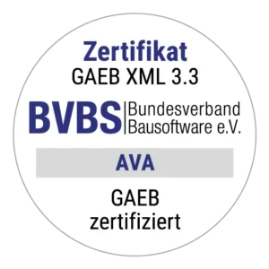 gaeb xml zertifikat ava