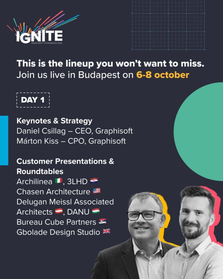 Die Graphisoft IGNITE Agenda ist live! · Graphisoft Center West