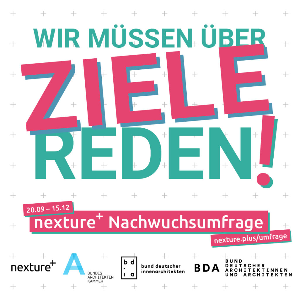 ein nexture+ poster mit der aufschrift „ziele rennen“.