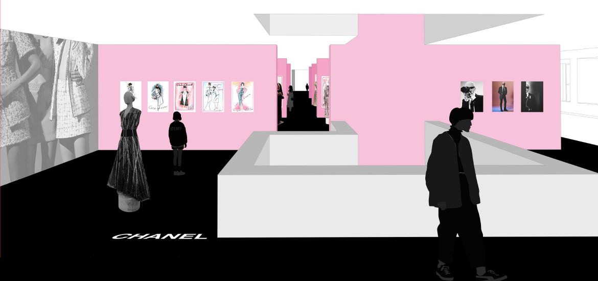 Eine Modellierung eines Chanel-Ausstellungsraums mit ARCHICAD.