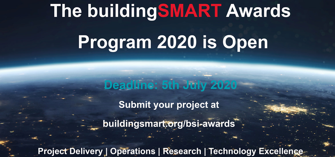 Für die BuildingSMART International Awards 2020 sind Einreichungen möglich.