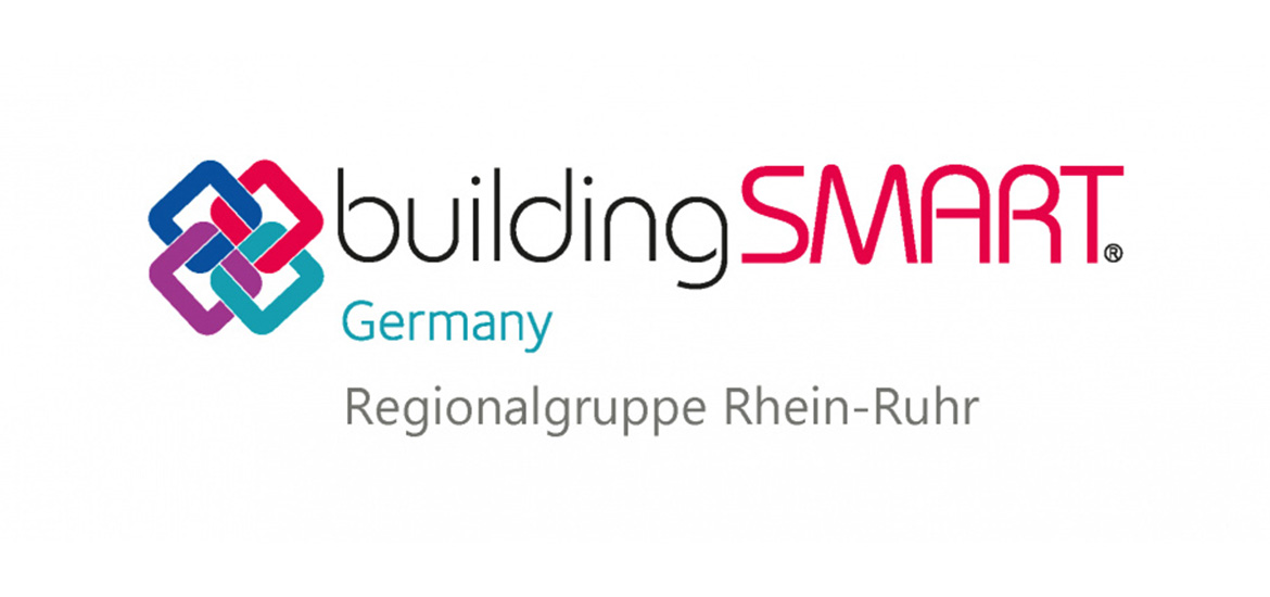 Das Logo für den Online-Stammtisch der Regionalgruppe Rhein-Ruhrbuilding smart Germany.