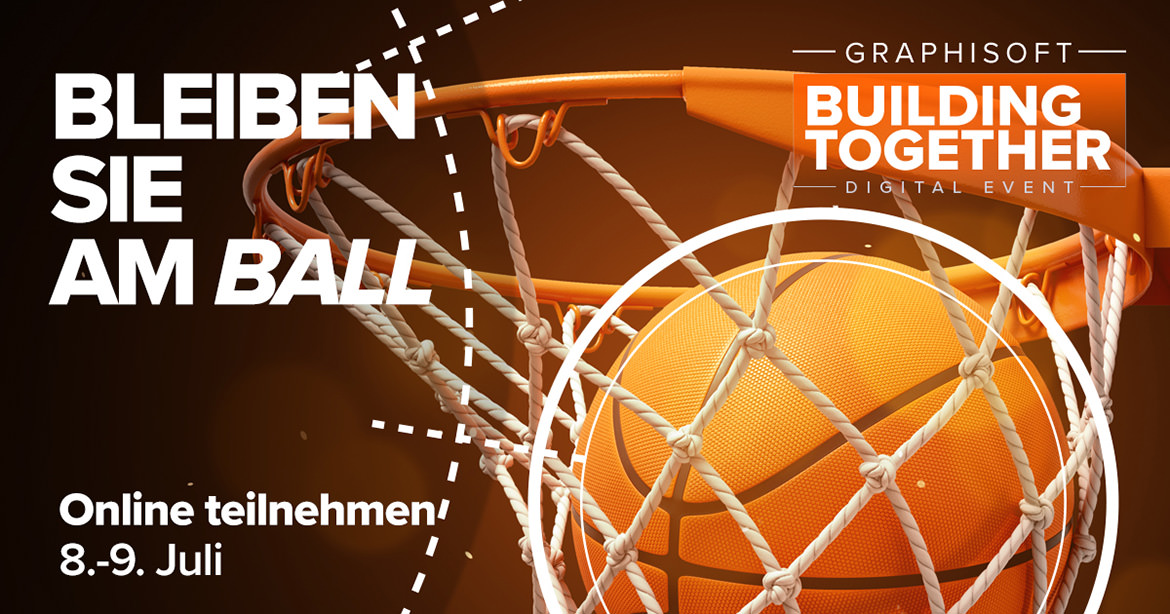 Ein Basketballkorb, der die Spieler zum gemeinsamen „Bleiben Sie am Ball“ animiert.